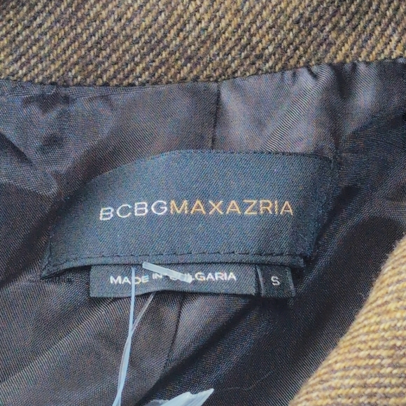 BCBG Maxazria Marilyn Sz S Tweed Women's Brown Blazer Jacket NWT - Picture 7 of 9